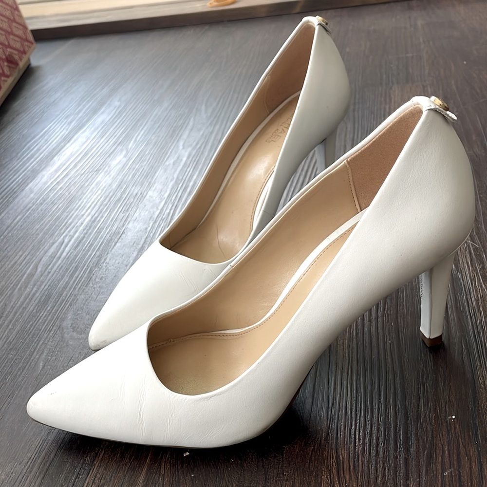 White Michael Kors Heels